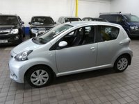 USED 2013 13 TOYOTA AYGO 1.0 VVT-I ICE 5d 68 BHP Low Mileage. Leather/Suede seats, Free to Tax. CAZ AND ULEZ Compliant. Excellent service history.