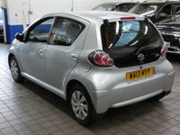 USED 2013 13 TOYOTA AYGO 1.0 VVT-I ICE 5d 68 BHP Low Mileage. Leather/Suede seats, Free to Tax. CAZ AND ULEZ Compliant. Excellent service history.