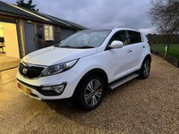USED 2014 14 KIA SPORTAGE 1.7 CRDI 3 SAT NAV ISG 5d 114 BHP Full Leather Towbar Ulez Comp