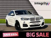 USED 2015 X BMW X4 3.0 XDRIVE30D M SPORT 4d 255 BHP HEAD UP DISPLAY - REAR CAMERA - PRO NAVIGATION AND MEDIA - 20" ALLOYS - DAB RADIO - GLASS SUNROOF - ADAPTIVE LED HEADLIGHTS - HARMAN KARDON AUDIO - POWER DRIVER AND PASSENGER SEATS