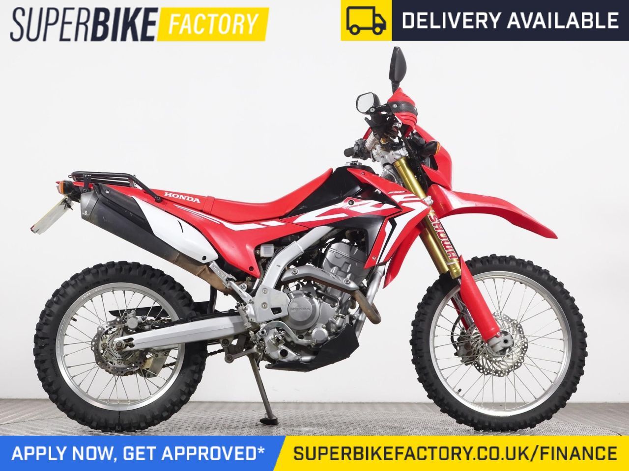 Motorcycle Honda Crf250l Enduro 2017 HONDA CRF250L RED