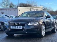 USED 2012 12 AUDI A7 3.0 TDI SE 5d 204 BHP FRONT HEATED SEATS +   FRONT AND REAR PARKING AID +   DAB RADIO +   BLUETOOTH +   FULL LEATHER TRIM +   MEMORY SEATS +   CRUISE CONTROL +   PADDL SHIFTERS +   AUTO TAILGATE +   18 INCH ALLOYS +