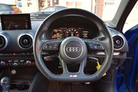 USED 2017 07 AUDI S3 2.0 S3 TFSI QUATTRO BLACK EDITION 4d 306 BHP DIGITAL DASH / ARA BLUE PAINT!