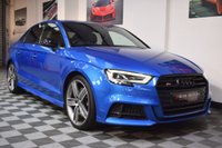 USED 2017 07 AUDI S3 2.0 S3 TFSI QUATTRO BLACK EDITION 4d 306 BHP DIGITAL DASH / ARA BLUE PAINT!