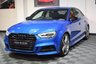 USED 2017 07 AUDI S3 2.0 S3 TFSI QUATTRO BLACK EDITION 4d 306 BHP DIGITAL DASH / ARA BLUE PAINT!