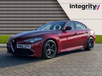 USED 2017 66 ALFA ROMEO GIULIA 2.9 V6 BITURBO QUADRIFOGLIO 4d 503 BHP 7" TFT DRIVER INFORMATION CLUSTER - BI XENON HEADLIGHTS - ALFA CONNECT 3D NAVIGATION - FRONT AND REAR PARKING SENSORS - DAB RADIO - 19" 5 HOLE ALLOY WHEELS DARK FINISH - BLIND SPOT MONITORING