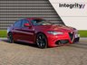 USED 2017 66 ALFA ROMEO GIULIA 2.9 V6 BITURBO QUADRIFOGLIO 4d 503 BHP 7" TFT DRIVER INFORMATION CLUSTER - BI XENON HEADLIGHTS - ALFA CONNECT 3D NAVIGATION - FRONT AND REAR PARKING SENSORS - DAB RADIO - 19" 5 HOLE ALLOY WHEELS DARK FINISH - BLIND SPOT MONITORING