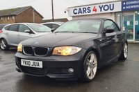 USED 2010 10 BMW 1 SERIES 2.0 118I M SPORT 2d 141 BHP FULL LEATHER TRIM +  FRONT AND REAR PARKING AID +  18" ALLOYS +  CRUISE CONTROL +  AUX +  FRONT HEATED SEATS +  START STOP +  DUAL CLIMATE CONTROL +  SERVICE RECORD +