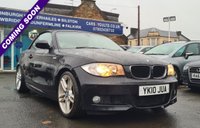 USED 2010 10 BMW 1 SERIES 2.0 118I M SPORT 2d 141 BHP FULL LEATHER TRIM +  FRONT AND REAR PARKING AID +  18" ALLOYS +  CRUISE CONTROL +  AUX +  FRONT HEATED SEATS +  START STOP +  DUAL CLIMATE CONTROL +  SERVICE RECORD +