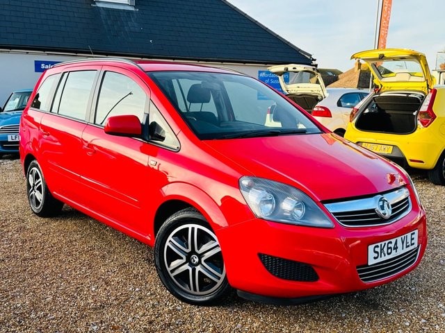 2014 64 Vauxhall Zafira 1.8 EXCLUSIV 5d 120 BHP
