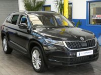 USED 2018 18 SKODA KODIAQ 2.0 SE L TDI SCR DSG 5d 188 BHP IMMACULATE EXAMPLE 4WD SAT NAV PART LEATHER HEATED SEATS PARKING SENSORS 1 OWNER 8 VW SERVICES TO 152K MILES JUNE 2023