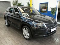 USED 2018 18 SKODA KODIAQ 2.0 SE L TDI SCR DSG 5d 188 BHP IMMACULATE EXAMPLE 4WD SAT NAV PART LEATHER HEATED SEATS PARKING SENSORS 1 OWNER 8 VW SERVICES TO 152K MILES JUNE 2023
