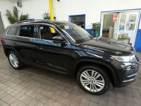 USED 2018 18 SKODA KODIAQ 2.0 SE L TDI SCR DSG 5d 188 BHP IMMACULATE EXAMPLE 4WD SAT NAV PART LEATHER HEATED SEATS PARKING SENSORS 1 OWNER 8 VW SERVICES TO 152K MILES JUNE 2023