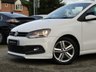 USED 2012 62 VOLKSWAGEN POLO 1.2 R LINE TSI 3d 104 BHP Finished in CANDY WHITE with contrasting Grey cloth seats. This Polo is still one of the best small cars you can buy. It is comfortable and has a spacious, plush interior. The 1.0 engine makes it nippy and a fun car to drive. Ideal 1st car or small family car. Features include, Cruise control, B/Tooth, DAB Radio, A/C, Alloys and much more. Serviced at 9475 miles, 19464 miles, 29644 miles, 35182 miles, 37675 miles, 40350 miles, 42984 miles, 45043 miles, and at 47079 miles.