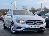 USED 2014 64 MERCEDES-BENZ A-CLASS 1.5 A180 CDI BLUEEFFICIENCY SE 5d 109 BHP SERVICE HISTORY +   HALF LEATHER TRIM +   BLUETOOTH PHONE +   AUDIO CONNECTIVITY +   PADDLE SHIFTERS +   &pound; 20 ROAD TAX FOR THE YEAR +   ECO DRIVE MODE +   DUAL ZONE CLIMATE CONTROL +   16 INCH ALLOY WHEELS +