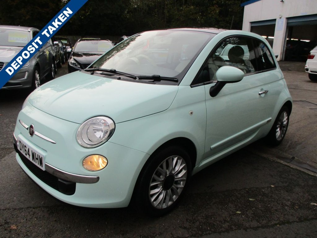 USED 2014 64 FIAT 500 1.2 LOUNGE 3d 69 BHP LOVELY LOW MILEAGE