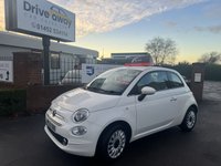 USED 2020 20 FIAT 500 1.2 LOUNGE 3d 69 BHP APPLECARPLAY-LOWMILES-FRESH MOT
