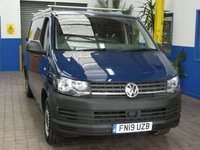 USED 2019 19 VOLKSWAGEN TRANSPORTER 2.0 T30 TDI P/V STARTLINE BMT 101 BHP 3 SEATS BLUETOOTH PARKING SENSORS ROOF RACK INTERNAL SHELVING PLYLINED 1 OWNER SERVICE HISTORY