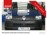 USED 2019 19 VOLKSWAGEN TRANSPORTER 2.0 T30 TDI P/V STARTLINE BMT 101 BHP 3 SEATS BLUETOOTH PARKING SENSORS ROOF RACK INTERNAL SHELVING PLYLINED 1 OWNER SERVICE HISTORY