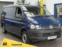 USED 2019 19 VOLKSWAGEN TRANSPORTER 2.0 T30 TDI P/V STARTLINE BMT 101 BHP 3 SEATS BLUETOOTH PARKING SENSORS ROOF RACK INTERNAL SHELVING PLYLINED 1 OWNER SERVICE HISTORY