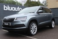 USED 2020 70 SKODA KAROQ 1.5 SE L TSI DSG 5d 148 BHP Dual Climate Control, Heated Alcantara Leather Seats, Satellite Navigation, Cruise Control, Bluetooth Connectivity, Voice Control, USB, Keyless Entry, Keyless Start and Stop, Rain Sensor, Eco/Norm/Sport Driving Mode, Auto Dimming Rear View Mirror, Heated Wing Mirror, Heated Wing Mirrors, Privacy Glass, Internet Access, DAB Radio, CarPlay/Android Auto, LED Running Lights, Rear Parking Camera, Front and Rear Sensors, Xenon Headlight, Auto Headlights and 17Inch Alloy Wheels