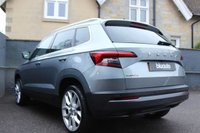 USED 2020 70 SKODA KAROQ 1.5 SE L TSI DSG 5d 148 BHP Dual Climate Control, Heated Alcantara Leather Seats, Satellite Navigation, Cruise Control, Bluetooth Connectivity, Voice Control, USB, Keyless Entry, Keyless Start and Stop, Rain Sensor, Eco/Norm/Sport Driving Mode, Auto Dimming Rear View Mirror, Heated Wing Mirror, Heated Wing Mirrors, Privacy Glass, Internet Access, DAB Radio, CarPlay/Android Auto, LED Running Lights, Rear Parking Camera, Front and Rear Sensors, Xenon Headlight, Auto Headlights and 17Inch Alloy Wheels