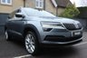USED 2020 70 SKODA KAROQ 1.5 SE L TSI DSG 5d 148 BHP Dual Climate Control, Heated Alcantara Leather Seats, Satellite Navigation, Cruise Control, Bluetooth Connectivity, Voice Control, USB, Keyless Entry, Keyless Start and Stop, Rain Sensor, Eco/Norm/Sport Driving Mode, Auto Dimming Rear View Mirror, Heated Wing Mirror, Heated Wing Mirrors, Privacy Glass, Internet Access, DAB Radio, CarPlay/Android Auto, LED Running Lights, Rear Parking Camera, Front and Rear Sensors, Xenon Headlight, Auto Headlights and 17Inch Alloy Wheels