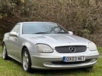 USED 2003 03 MERCEDES-BENZ SLK 2.3 SLK230 KOMPRESSOR 2d 197 BHP 