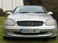 USED 2003 03 MERCEDES-BENZ SLK 2.3 SLK230 KOMPRESSOR 2d 197 BHP 
