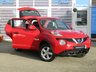 USED 2017 17 NISSAN JUKE 1.6 VISIA 5d 94 BHP Finished in FLAME RED with contrasting GREY CLOTH trim. The Nissan Juke first appeared in 2010 and has remained a favourite with its eye catching looks. Ideal Mid Sized family car. Features include Low Mileage, 2 Keys, Alloys Cruise, Air Con and much more. Serviced at 3602 miles, 8861 miles and at 16653 miles on arrival.