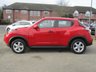 USED 2017 17 NISSAN JUKE 1.6 VISIA 5d 94 BHP Finished in FLAME RED with contrasting GREY CLOTH trim. The Nissan Juke first appeared in 2010 and has remained a favourite with its eye catching looks. Ideal Mid Sized family car. Features include Low Mileage, 2 Keys, Alloys Cruise, Air Con and much more. Serviced at 3602 miles, 8861 miles and at 16653 miles on arrival.