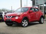 USED 2017 17 NISSAN JUKE 1.6 VISIA 5d 94 BHP Finished in FLAME RED with contrasting GREY CLOTH trim. The Nissan Juke first appeared in 2010 and has remained a favourite with its eye catching looks. Ideal Mid Sized family car. Features include Low Mileage, 2 Keys, Alloys Cruise, Air Con and much more. Serviced at 3602 miles, 8861 miles and at 16653 miles on arrival.