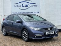 USED 2014 14 HONDA CIVIC 1.8 I-VTEC SR 5d 140 BHP www.suffolkcarcentre.co.uk - Located at Lowestoft