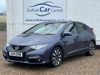 USED 2014 14 HONDA CIVIC 1.8 I-VTEC SR 5d 140 BHP www.suffolkcarcentre.co.uk - Located at Lowestoft