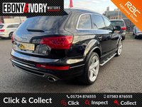 USED 2013 63 AUDI Q7 3.0 TDI QUATTRO S LINE PLUS 5d 245 BHP FULL SERVICE HISTORY, 2 KEYS, FRESH SERVICE + 12M MOT WITHIN THE SALE