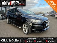 USED 2013 63 AUDI Q7 3.0 TDI QUATTRO S LINE PLUS 5d 245 BHP FULL SERVICE HISTORY, 2 KEYS, FRESH SERVICE + 12M MOT WITHIN THE SALE