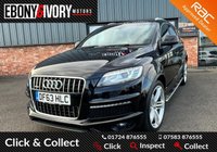 USED 2013 63 AUDI Q7 3.0 TDI QUATTRO S LINE PLUS 5d 245 BHP FULL SERVICE HISTORY, 2 KEYS, FRESH SERVICE + 12M MOT WITHIN THE SALE