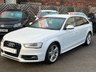 USED 2015 15 AUDI A4 2.0 AVANT TDI S LINE START/STOP 5dr PEARL WHITE METALLIC