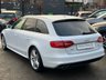 USED 2015 15 AUDI A4 2.0 AVANT TDI S LINE START/STOP 5dr PEARL WHITE METALLIC