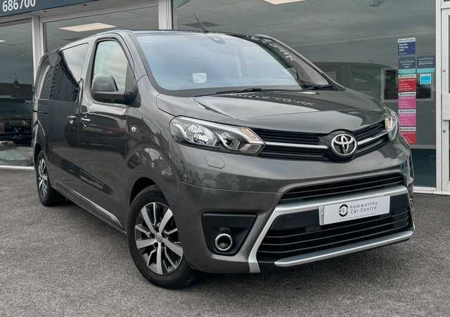 2021 70 Toyota Proace 2.0 L1 DESIGN 175 BHP AUTOMATIC FACTORY CREW VAN 6 SEATS 