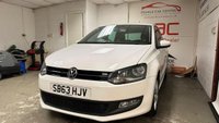USED 2013 63 VOLKSWAGEN POLO 1.2 MATCH EDITION 5d 59 BHP LOW RATE FINANCE AVAILABLE +FREE12 MONTH RAC MEMBERSHIP + RAC PLATINUM WARRANTY INCLUDED