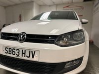 USED 2013 63 VOLKSWAGEN POLO 1.2 MATCH EDITION 5d 59 BHP LOW RATE FINANCE AVAILABLE +FREE12 MONTH RAC MEMBERSHIP + RAC PLATINUM WARRANTY INCLUDED