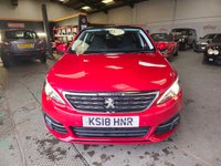 USED 2018 18 PEUGEOT 308 1.2 S/S ALLURE 5d 129 BHP Full Service history