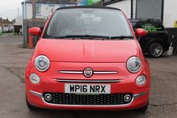 USED 2016 16 FIAT 500C 1.2 LOUNGE 3d 69 BHP VIEW AND RESERVE ONLINE OR CALL 01527-853940 FOR MORE INFO.