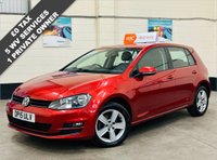 USED 2015 15 VOLKSWAGEN GOLF 1.6 MATCH TDi BLUEMOTION TECHNOLOGY 5 DOOR 109 BHP EURO 6 ZERO FREE &pound;0 TAX