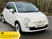 USED 2014 14 FIAT 500 1.2 LOUNGE 3d 69 BHP 65 MPG ++ LOW MILEAGE EXAMPLE