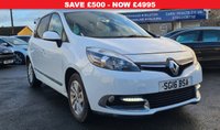 USED 2016 16 RENAULT SCENIC 1.5 DYNAMIQUE NAV DCI 5d 110 BHP 16 INCH ALLOYS +  PRIVACY SCREEN +  CRUISE CONTROL +  START STOP +  DUAL CLIMATE CONTROL +  USB +  AUX +  SAT NAV +  BLUETOOTH +
