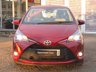 USED 2020 20 TOYOTA YARIS 1.0 VVT-I ICON 5d 71 BHP Finished in TOKYO RED MET with contrasting Grey Cloth interior. This cheap to run and easy to drive small car is well equipped and reliable. Features include DAB RADIO, B/TOOTH, REAR VIEW CAMERA, 2 KEYS, ALLOYS and A/C. Dealer Serviced at 16782 miles and on arrival at 19858 miles.