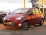 USED 2020 20 TOYOTA YARIS 1.0 VVT-I ICON 5d 71 BHP Finished in TOKYO RED MET with contrasting Grey Cloth interior. This cheap to run and easy to drive small car is well equipped and reliable. Features include DAB RADIO, B/TOOTH, REAR VIEW CAMERA, 2 KEYS, ALLOYS and A/C. Dealer Serviced at 16782 miles and on arrival at 19858 miles.