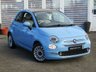 USED 2016 66 FIAT 500C 1.2 LOUNGE 3d 69 BHP Finished in VOLARE BLUE MET with contrasting Grey sports trim. This updated small retro-style auto car is ideal for the first time driver and small family. This little car is cute, funky, sporty and smart. Features include Electric Convertible Roof, Alloy wheels, Air Con, &pound;20 Road Tax, 2 Keys, and Blue Tooth to name just a few. Seviced at 11812 miles, 13981 miles, 15141 miles, 19370 miles and on arrival at 22510 miles. MOT due 13/2/2025.